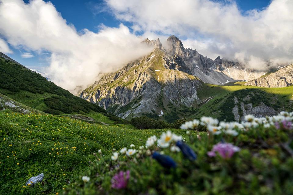 Blick auf die Kalkkögel