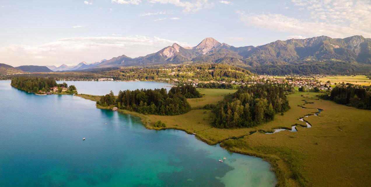 Faaker See mit Schilf
