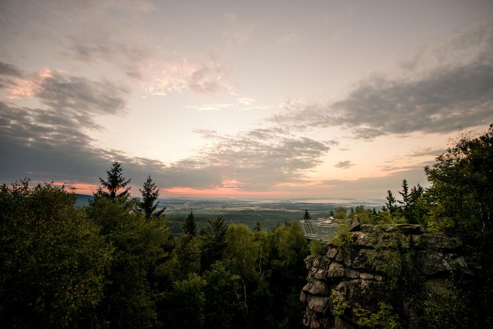 Aussichtspunkt auf dem Mandelstein im Waldviertel