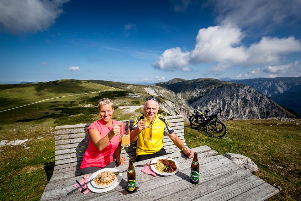 Pause auf der Schneealm