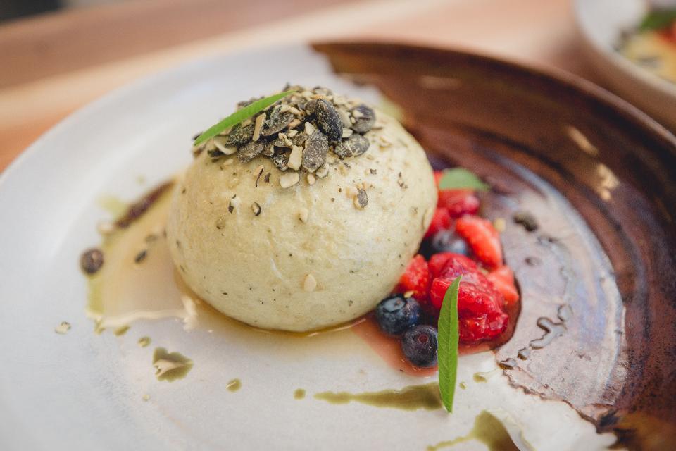 Steirischer Kürbiskerngermknödel