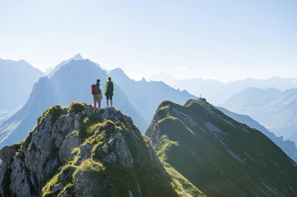 Blick auf die Vorarlberger Bergwelt