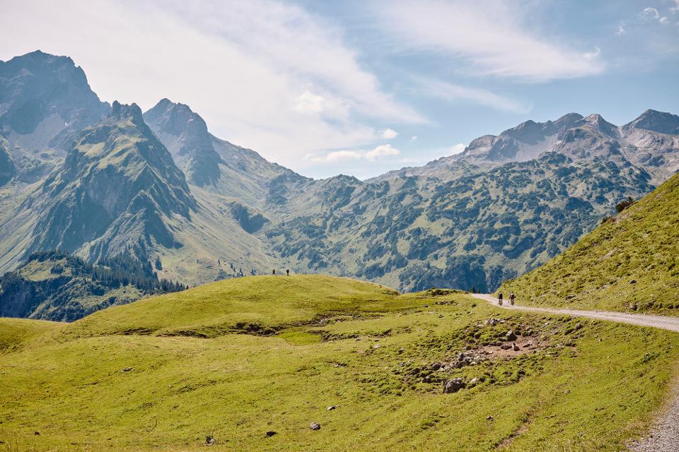 Unterwegs auf der Breithornrunde im Walsertal