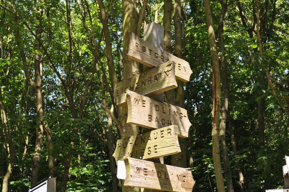 Wegweiser an der Windischhütte