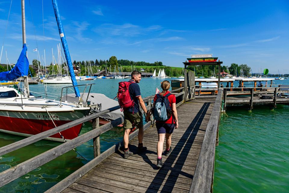 Steg am Mattsee im Salzburger Seenland