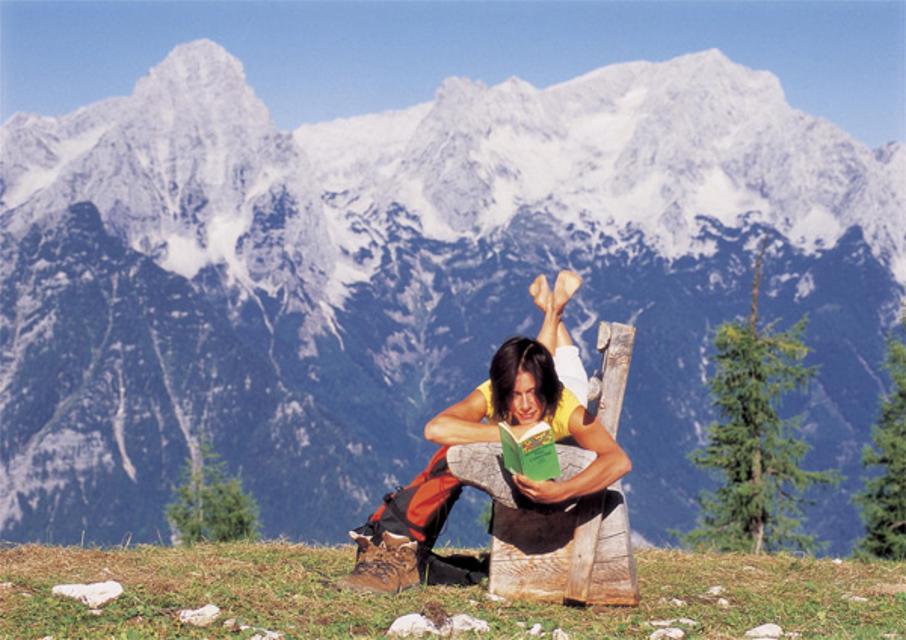 Rast auf dem Bankerl