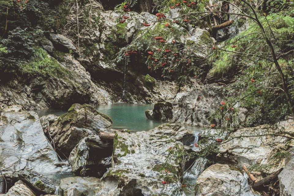 Teich in der Liechtensteinklamm im Salzburger Land