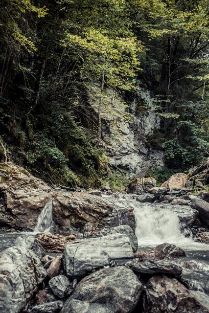 Flusslauf bei St. Veit im Salzburger Land