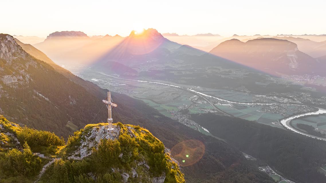 Sonnenaufang in Buchacker Hundsalm
