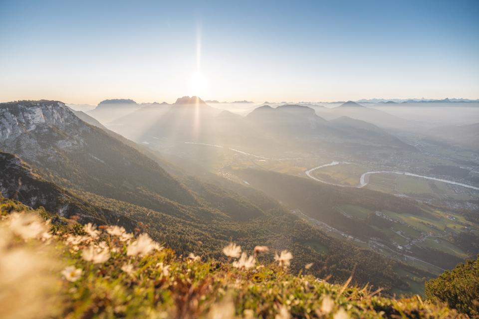 Sonnenaufang in Buchacker Hundsalm