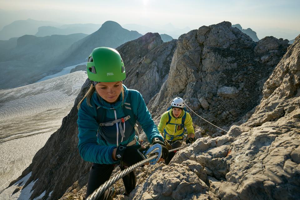 Der Dachstein ist ein berühmtes Klettergebiet