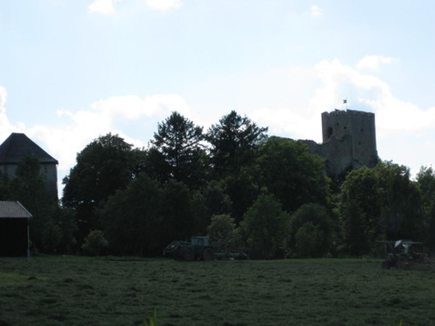 Weißenstein - Blick auf die Burgruine.
