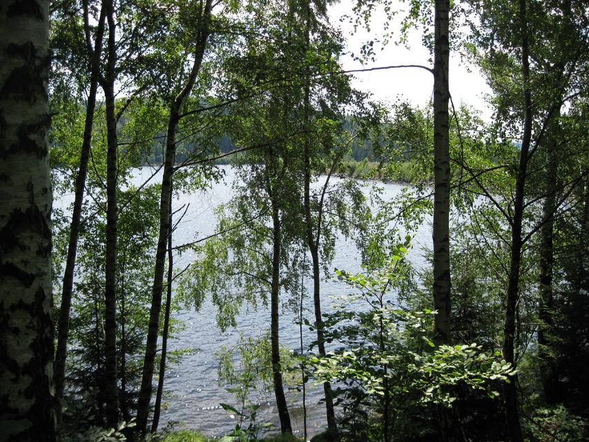 Blick auf die Trinkwassertalsperre