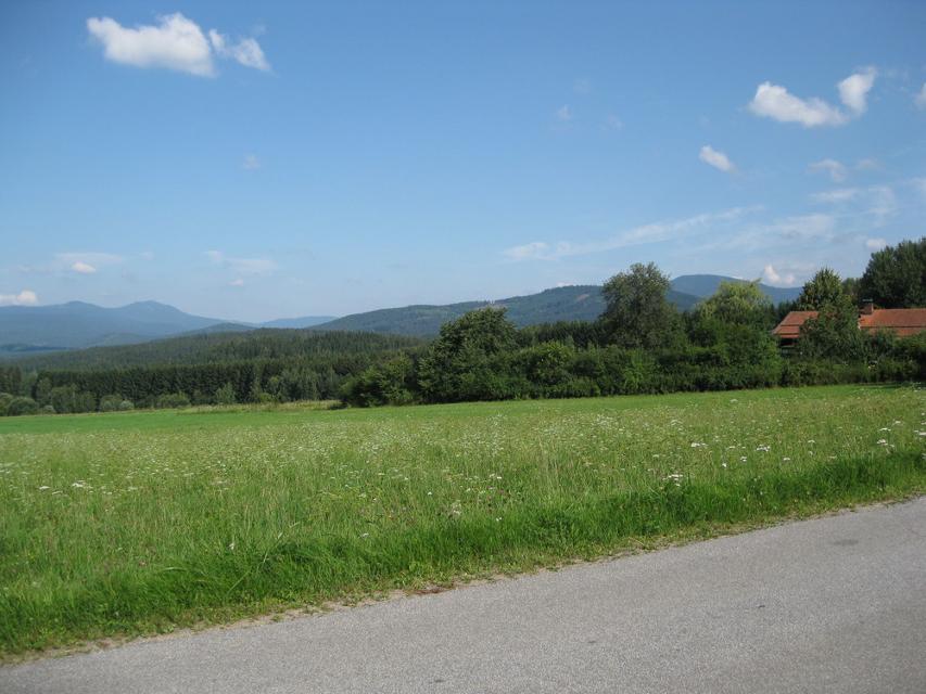 Landschaft in Richtung Oberfrauenau