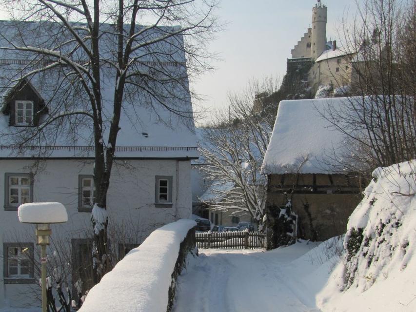 Burg Gößweinstein im Winter