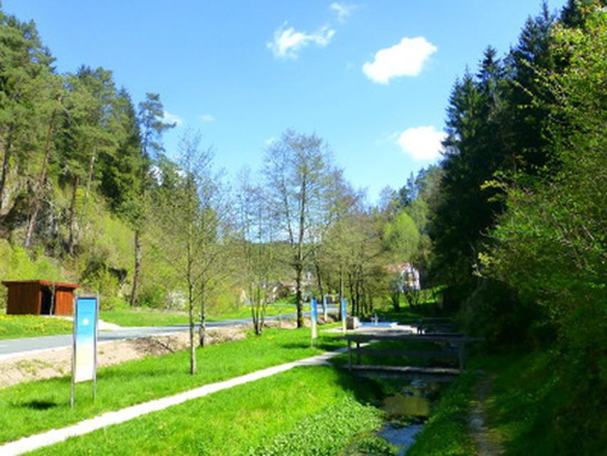 Blick auf Kneippanlage