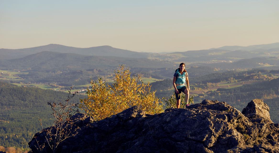 Wandern auf den Wanderwegen rund um Bodenmais