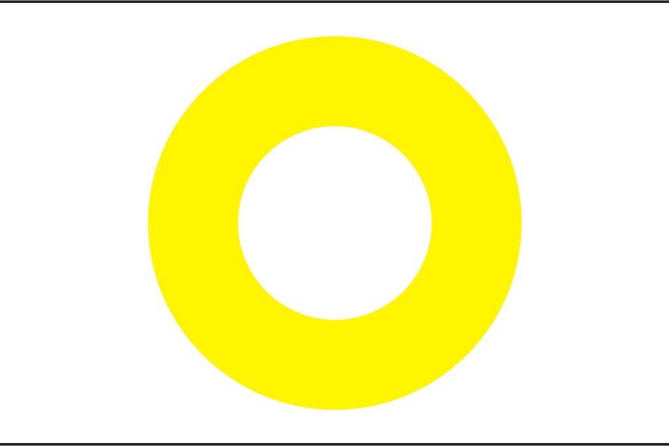 Markierungszeichen Ring gelb