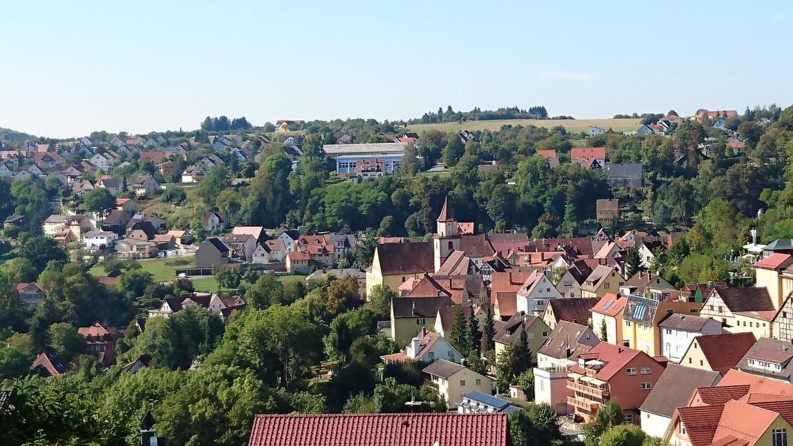 Blick über die Dacher von Gräfenberg