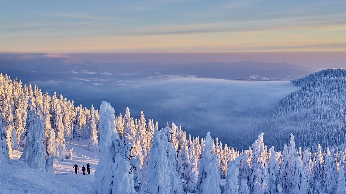 Sonnenuntergang am Großen Arber