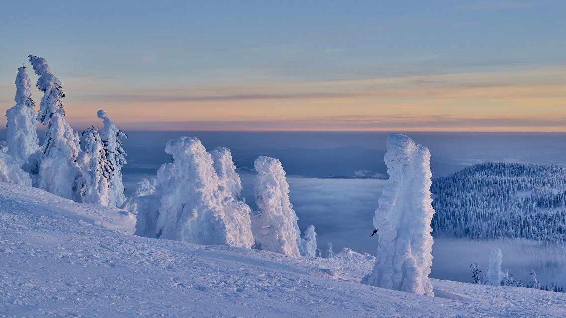 Sonnenuntergang am Großen Arber