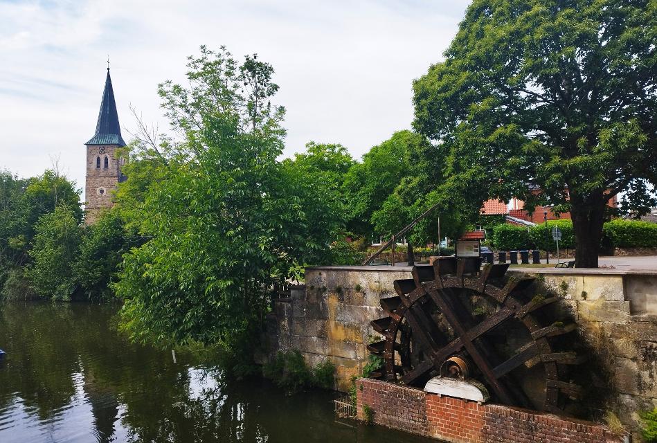 Mühlenkolk Wasserrad Lünne