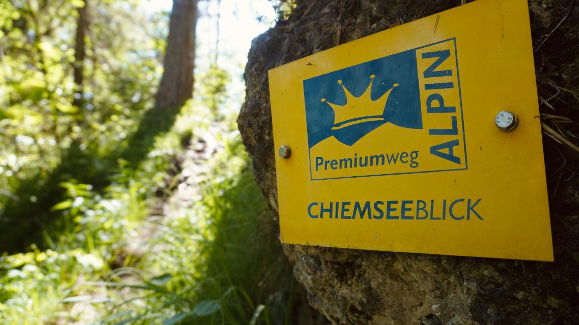 Wegebreschreibung für den Chiemseeblick