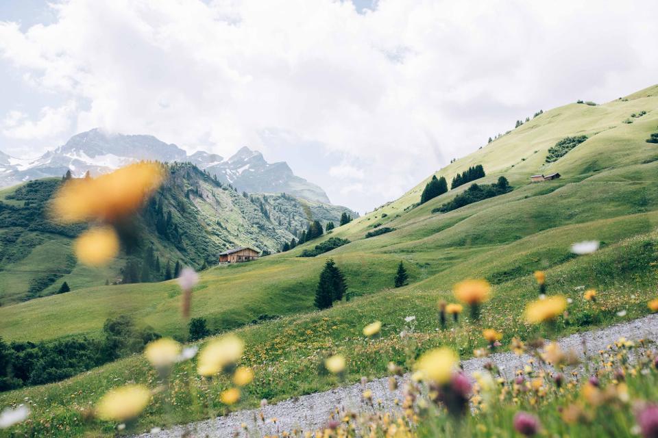 Panoramabild in Lech Zürs