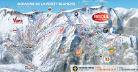 Pistenplan Risoul und Vars - Forêt Blanche