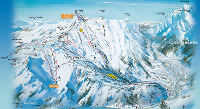 Les Contamines Montjoie Pistenplan