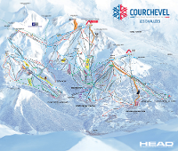 Pistenplan Courchevel
