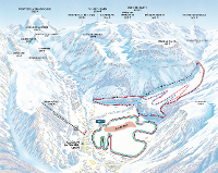 Loipenplan Pralognan-la-Vanoise