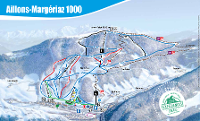 Pistenplan Aillons-Margériaz 1000