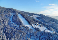 Blick auf die Piste am Skilift Riedlberg
