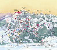 Pistenplan Chäserrugg - Unterwasser und Alt St. Johann