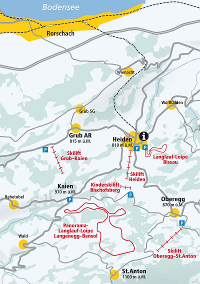 Pistenplan Heiden-Grub-Oberegg