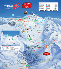 Pistenplan Hintertuxer Gletscher