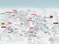 Winterpanorama | Pistenplan Kitzbühel-Kirchberg