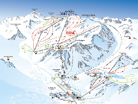 Pistenplan Pitztaler Gletscher und Rifflsee