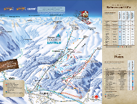 Pistenplan des Skigebiets Rauris