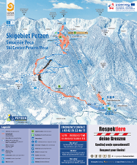 Pistenplan Skigebiet Petzen