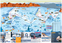 Pistenplan Skigebiet Carezza Dolomites