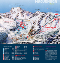 Pistenplan Macugnaga Monte Rosa