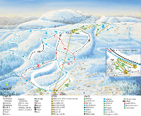 Pistenplan Vradal Skicenter