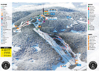 Pistenplan Tryvann Vinterpark