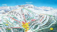 Standish - Sunshine Village Pistenplan