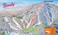 Pistenplan von Bromley Mountain