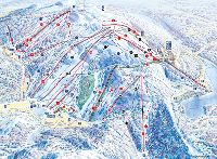 Pistenplan Ruka-Kuusamo