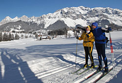 Langlaufpaar in Ramsau Langlaufpaar in Ramsau
