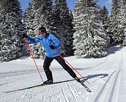 Langläufer in Lenzerheide Langläufer in Lenzerheide
